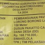 Dugaan Kuat Oknum Kades Pakatto Menggerogoti Dana Desa (ADD), Masuk ke Kantong Pribadi?