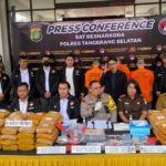 Polres Tangerang Selatan Ungkap Peredaran Narkotika Jenis Ganja Sebanyak 140,4 Kg