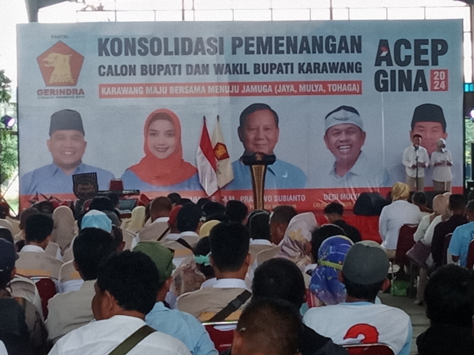 KONSOLIDASI PEMENANGAN ACEP GINA CALON BUPATI DAN WAKIL BUPATI KARAWANG.