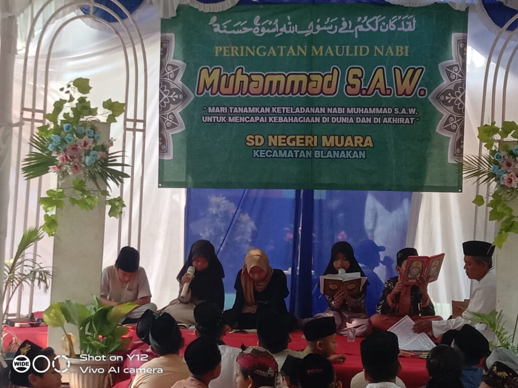 SD Negeri Muara Kecamatan Blanakan Memperingati Maulid Nabi Muhamad SAW