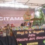 Kabid kebudayaan Dinas Pariwisata menghadiri wayang golek di citaman kecamatan pangkalan