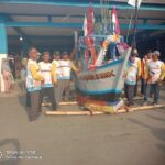 Ketua KUD Mina Karya Bhukti Blanakan Wibi Sugiarto Bersama Pengurus Menghadiri Acara Ruat Laut Blanakan Yang Ke 57.