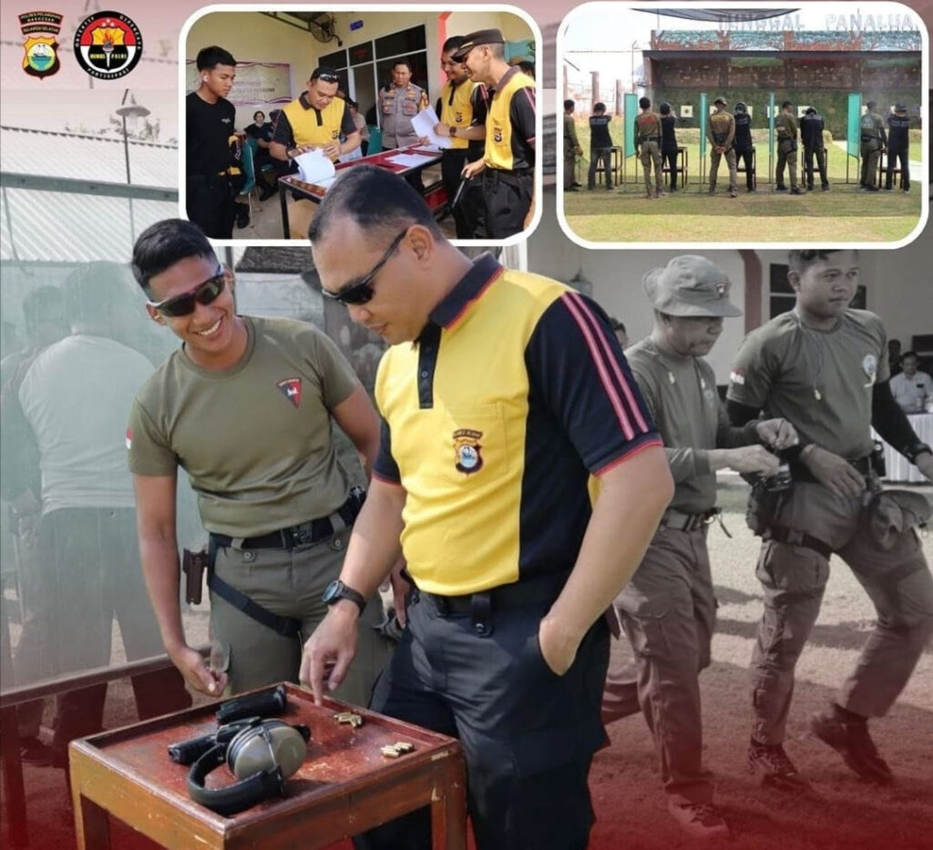 Tingkatkan Kemampuan Personel, Kapolres Pelabuhan Makassar Pimpin Latihan Menembak di Lapangan Tembak Brimob