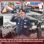Kapolres Pimpin Upacara Peringatan Hari Sumpah Pemuda ke-96 di Polres Pelabuhan Makassar