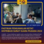 Kapolres Pelabuhan Makassar Pastikan Pengawalan Ketat Distribusi Surat Suara Pilkada 2024