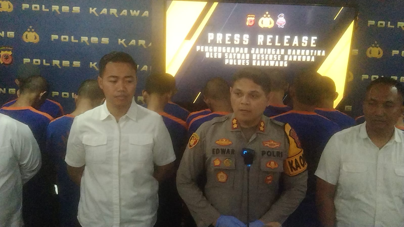 Polres Karawang Ungkap 18 Kasus Tindak Pidana Narkotika, 23 Tersangka Diamankan