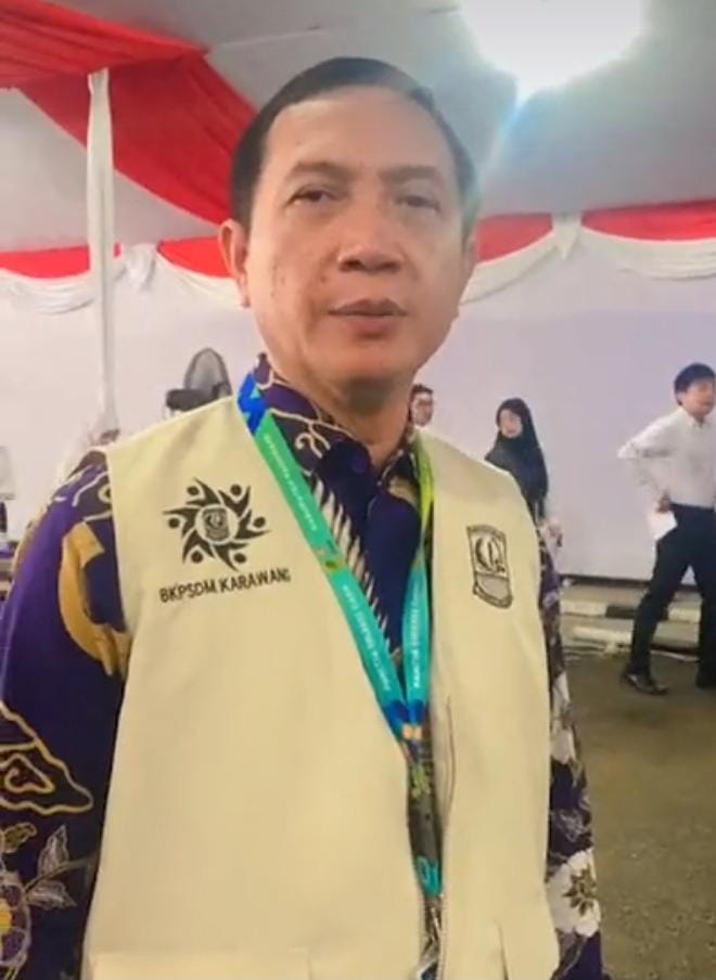 PLT Asep Suhendar Hadiri Seleksi Kompetensi Dasar CPNS Pemerintah Kabupaten Karawang di Bandung