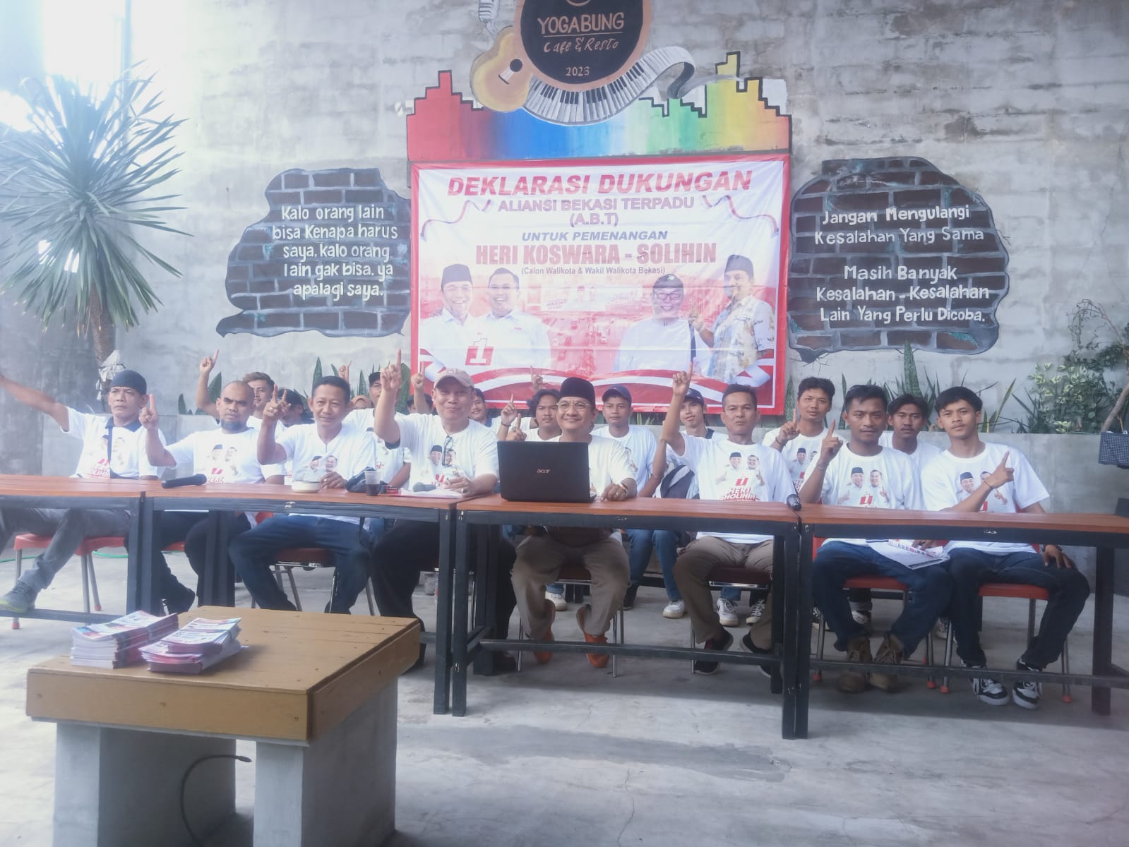 Aliansi Bekasi Terpadu Mendukung Program dan 17 Visi Misi Pasangan calon walikota dan wakil walikota Bekasi Heri dan Solihin