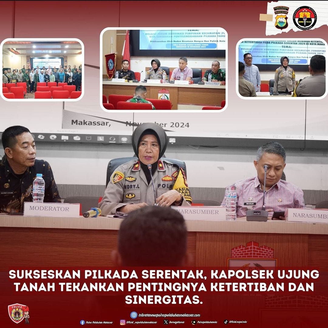 Sukseskan Pilkada Serentak, Kapolsek Ujung Tanah Tekankan Pentingnya Ketertiban dan Sinergitas