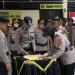 Kapolres Pelabuhan Makasar ,AKBP Restu Wiyanto ,Memimpin Langsung Prosesi Serah Terimah Jabatan