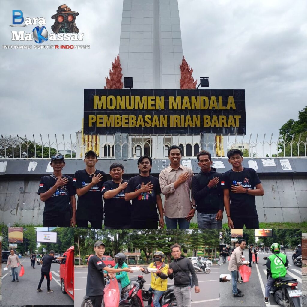 Jum at Berkah ,Aksi Komunitas Baramakassar Membagikan Makan Siang Di Masyarakat
