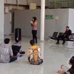 Demi Keselamatan, Kapolsek Soeta Beri Penyuluhan kepada Penjual Asongan di Pelabuhan Soekarno-Hatta Makassar