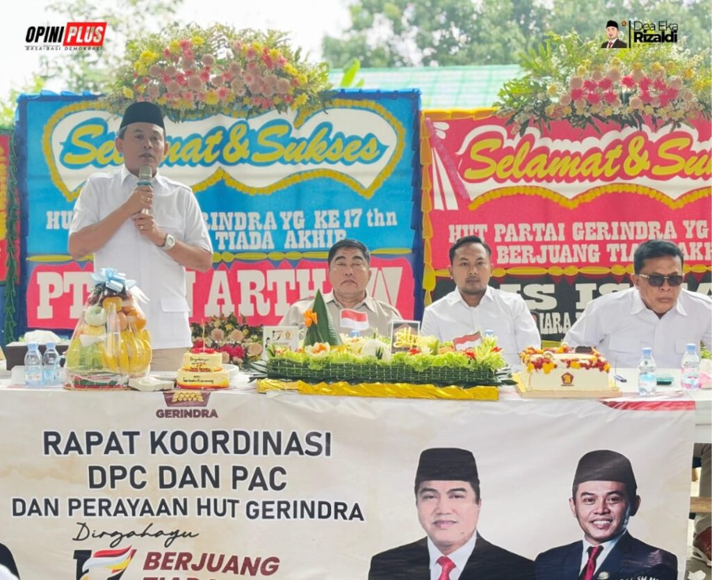 HUT Partai Gerindra Yang Ke 17 Ingin Lebih  Dekat Dan Bermanfaat Untuk Masyarakat