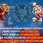Polres Karawang Lakukan Rekayasa Lalu Lintas Untuk Kirab Budaya Cap Go Meh 2025