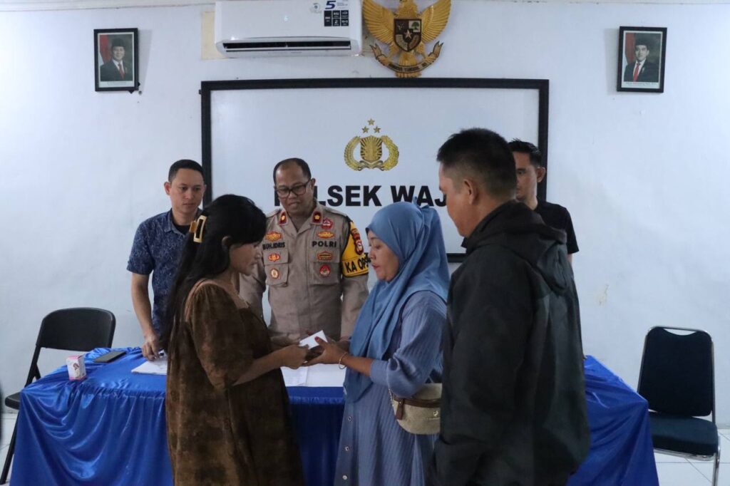 Demi Masa Depan 8 Anak, Polsek Wajo Terapkan Restorative Justice Kepada Ibu Hamil yang Mencopet