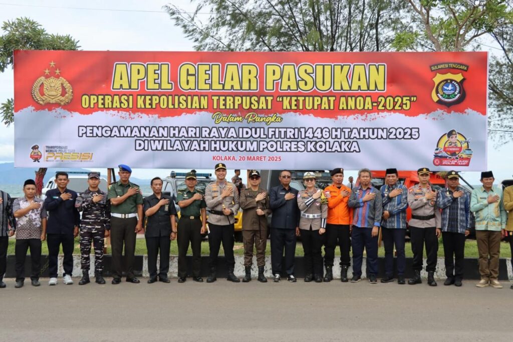 Kolaka Siaga Lebaran: Polres Gelar Pasukan dan Musnahkan Barang Bukti Kejahatan
