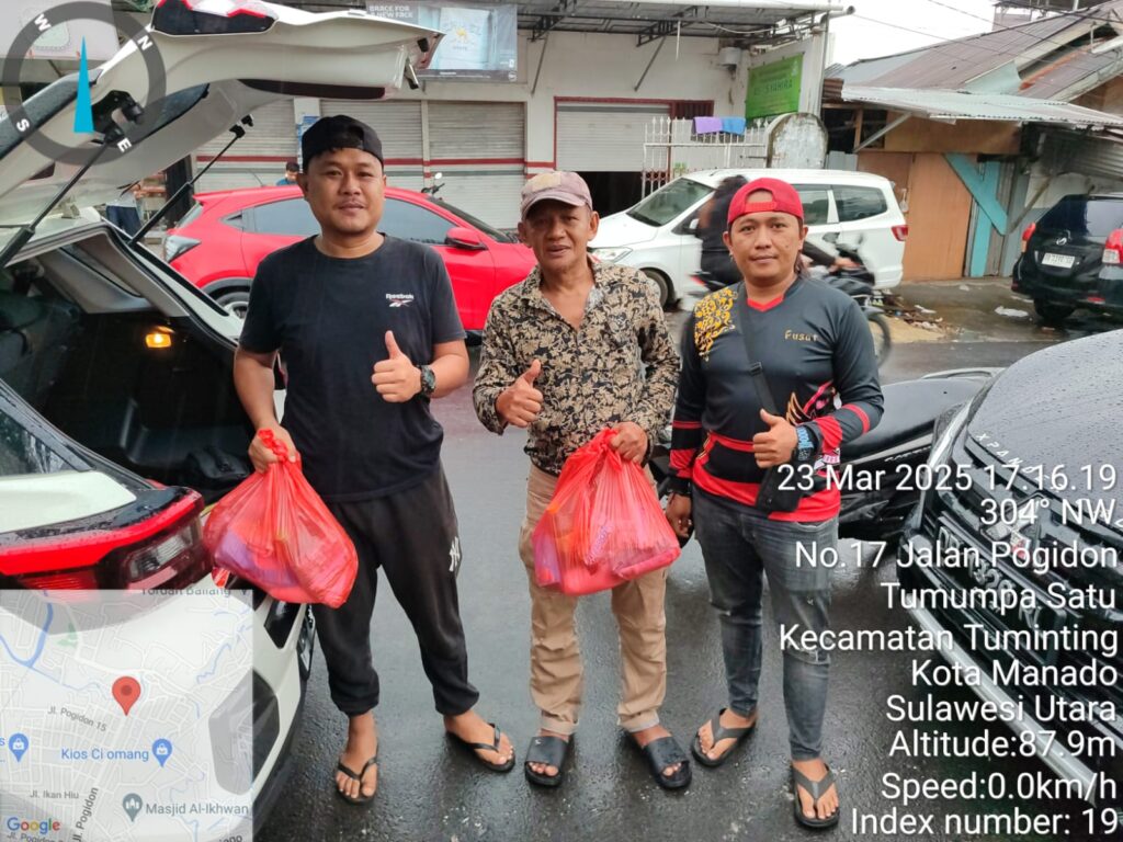 LSM Garda Timur Indonesia Salurkan Bantuan Kepada Warga Manado Terdampak Banjir