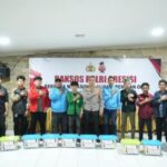 Baksos Polri Presisi Bersama Mahasiswa Aliansi BEM,dan OKP di Polres Pelabuhan Makassar : Pererat Silaturahmi,Sinergi