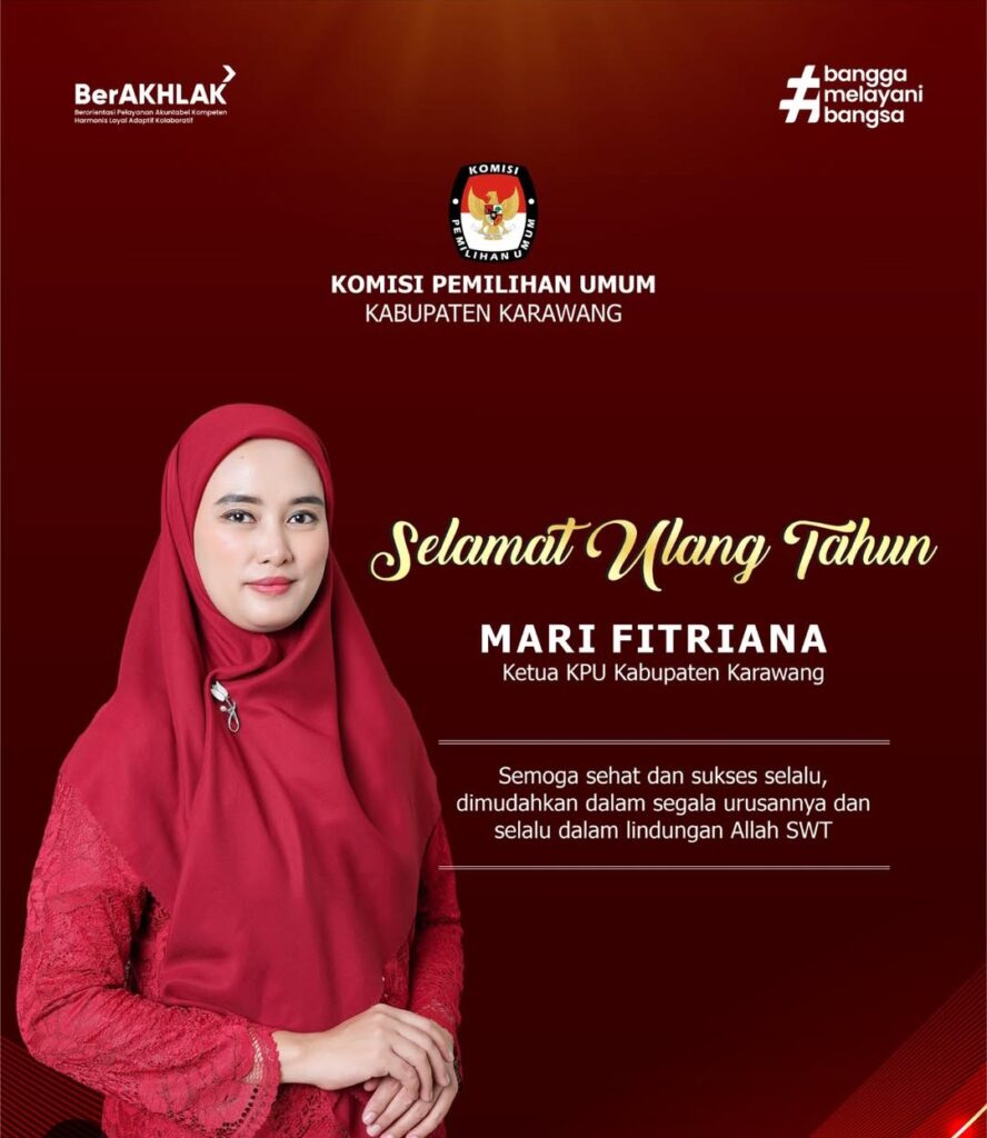 Media Elang Mas dan Jajaran Redaksi Ucapkan Selamat Ulang Tahun kepada Ketua KPU Karawang, Mari Pitriana