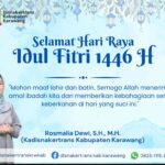 Dinas Tenaga Kerja dan Transmigrasi Kabupaten Karawang Mengucapkan Selamat Hari Raya Idul Fitri 1446 H