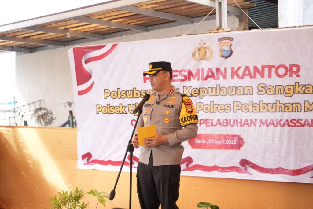 Kapolres Pelabuhan Makassar Resmikan Kantor Polsubsektor Kepulauan Sangkarrang