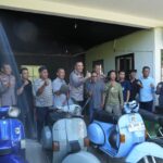 Kapolres Gowa Gandeng Komunitas Vespa, Bentuk Wadah Pecinta Skuter di Tingkat Kabupaten Gowa, Sulawesi Selatan