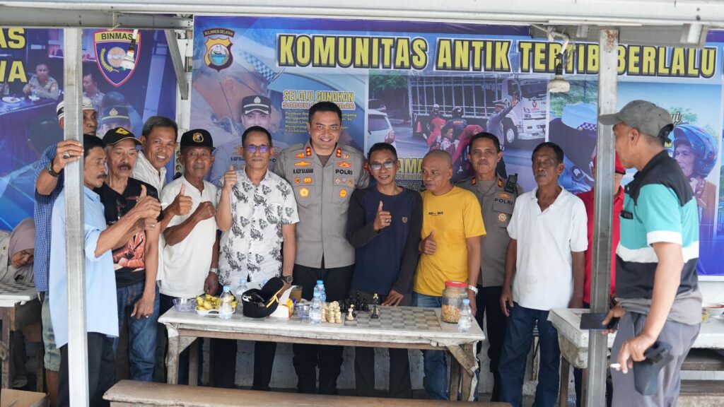 Kapolres Gowa Launching Ga’de-Ga’de Kamtibmas, Wadah Komunikasi Bersama Komunitas Catur dan Domino