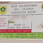 Pungutan Plat Rumah Rp.15.000 Di Jasinga Bogor, Kades terkesan Cuci Tangan