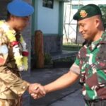 Prajurit Yonif 318 Kostrad Sambut Kepulangan Personel BP Satgas Kontingen Garuda UNIFIL 2024–2025.