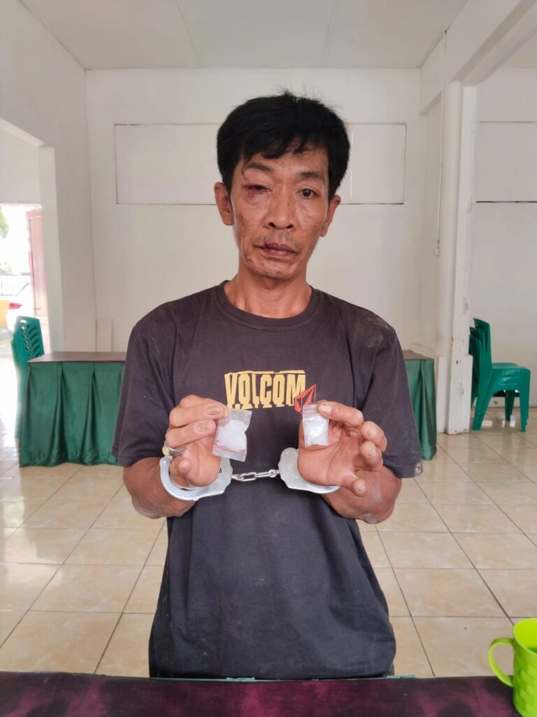 Operasi penangkapan pengedar narkotika disimalungun.tim intelrem 022/PT sukses aman kan tersangka..