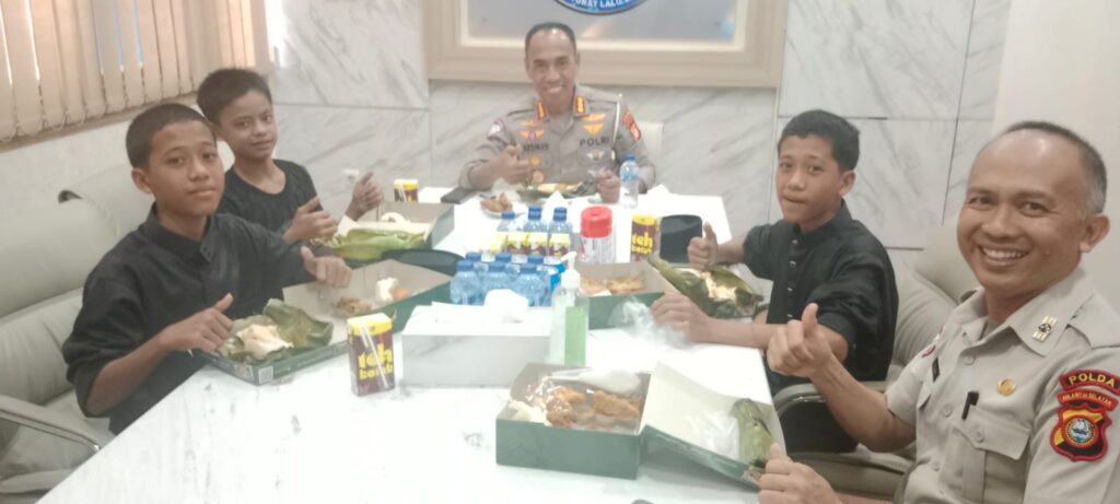 Sentuhan Manis Polisi Lalu Lintas: Tiga Anak Dibawah Umur Diberi Pembinaan Humanis oleh Dirlantas Polda Sulsel
