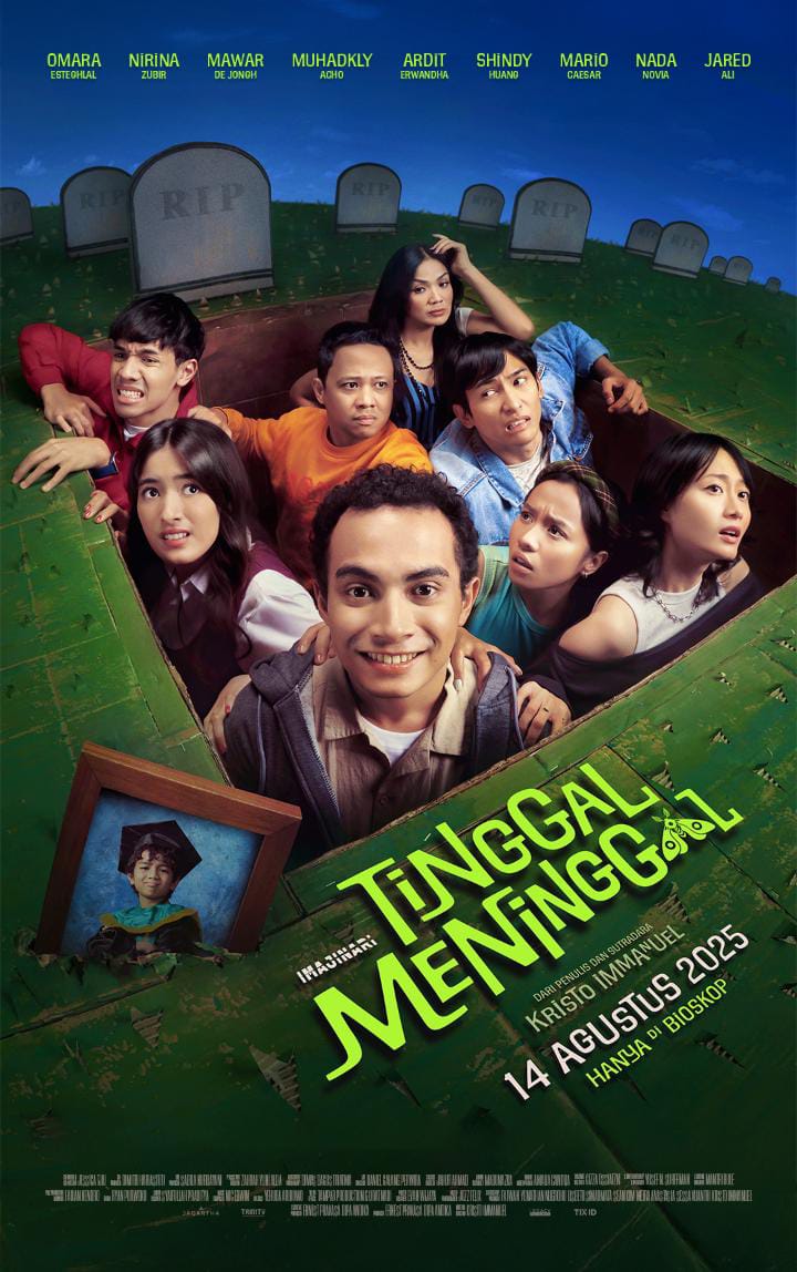 Imajinari Rilis Poster Resmi Film Drama Komedi Terbaru Tinggal Meninggal, Tayang Mulai 14 Agustus 2024!