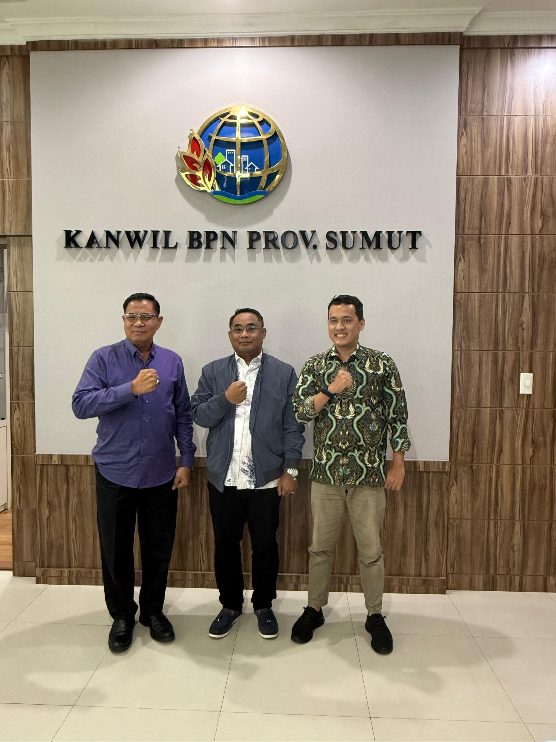 Pembina Bintang Prabowo 08 Sumut Kunjungan ke Kantor Wilayah Badan Pertanahan Nasional Provinsi Sumatera Utara