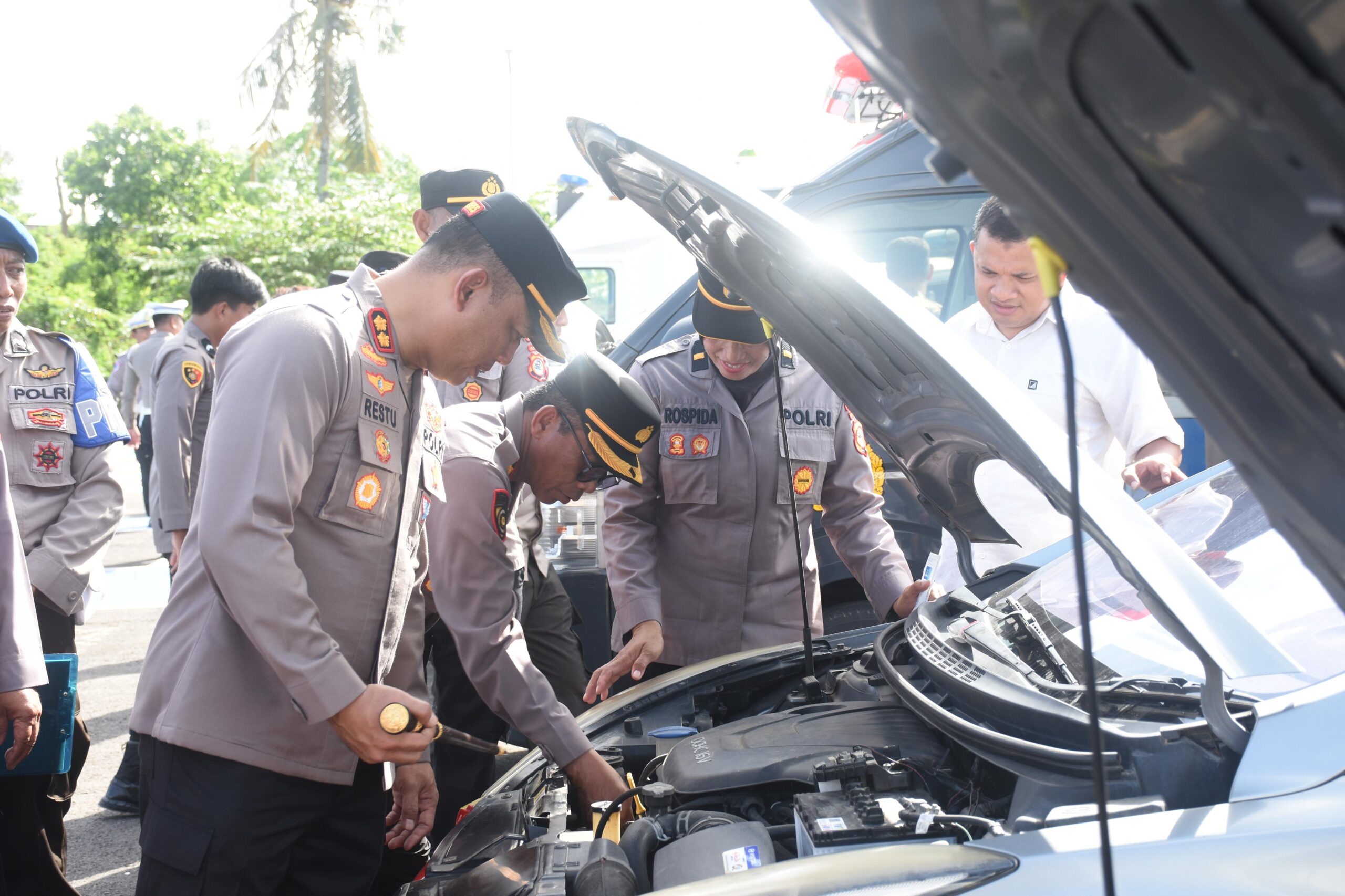 Dukung Tugas Lapangan, Kapolres Bulukumba Cek Kendaraan Dinas Personel