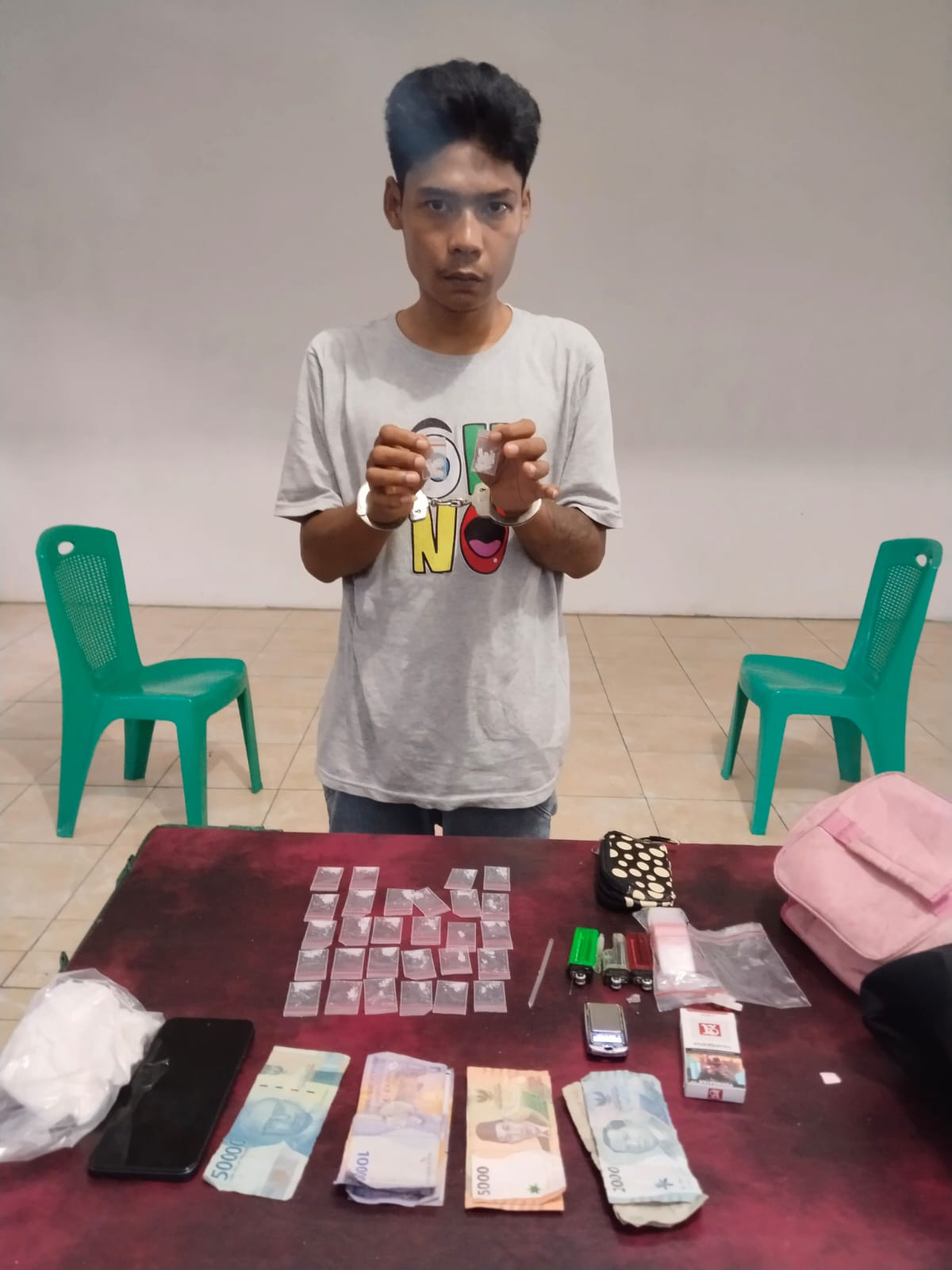 Tim Intelrem 022/PT Tangkap Pengedar Narkotika di Desa Dolok Maraja Simalungun