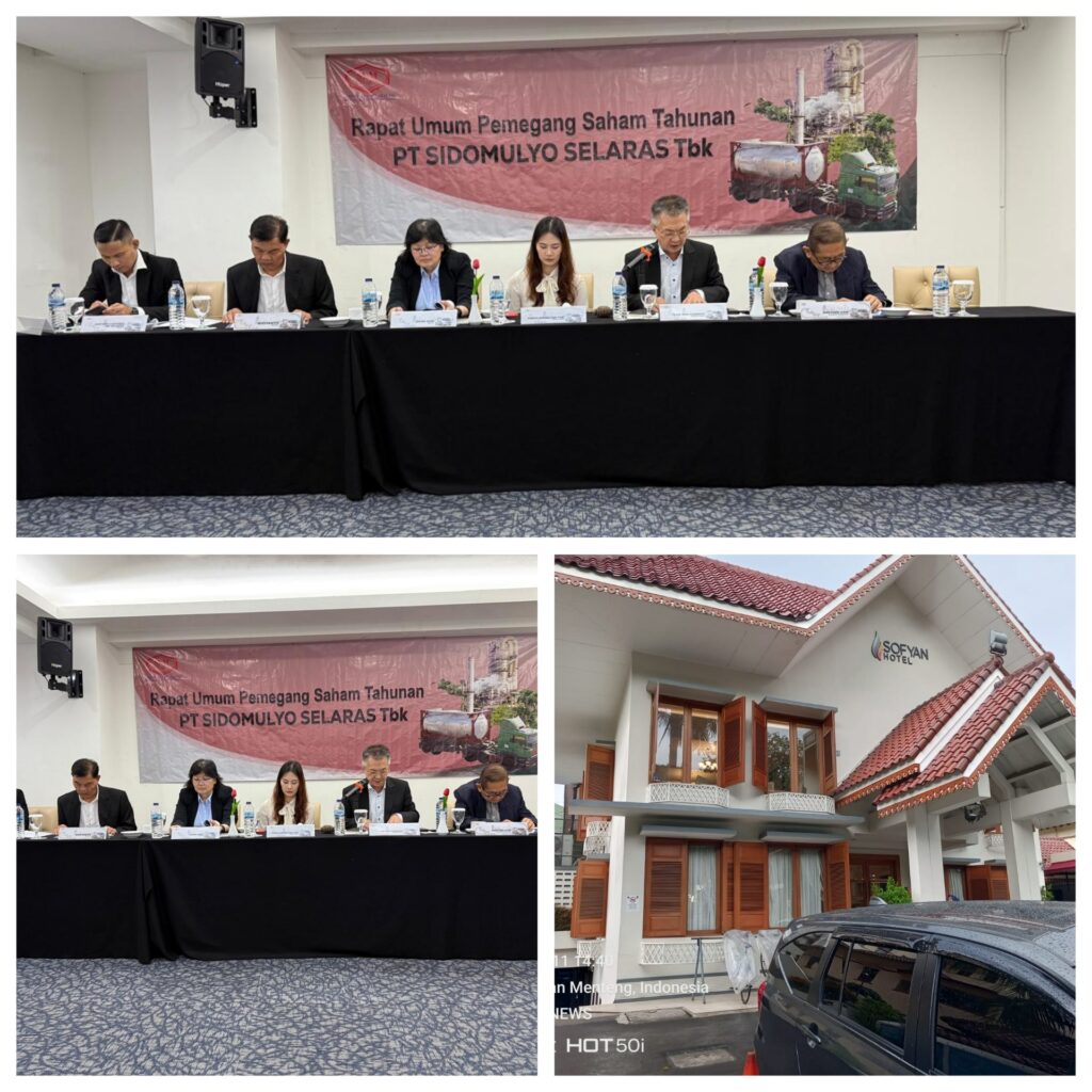 RUPS PT SIDOMULYO SELARAS TBK DI SOFYAN HOTEL JAKARTA