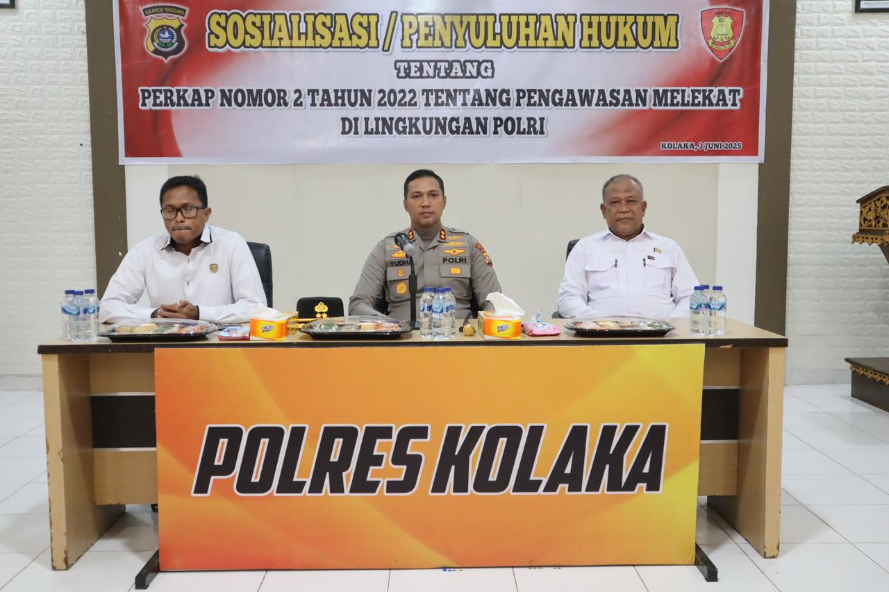 Penyuluhan Hukum Tentang Pengawasan Melekat (Waskat) di Lingkungan Polri Digelar di Polres Kolaka