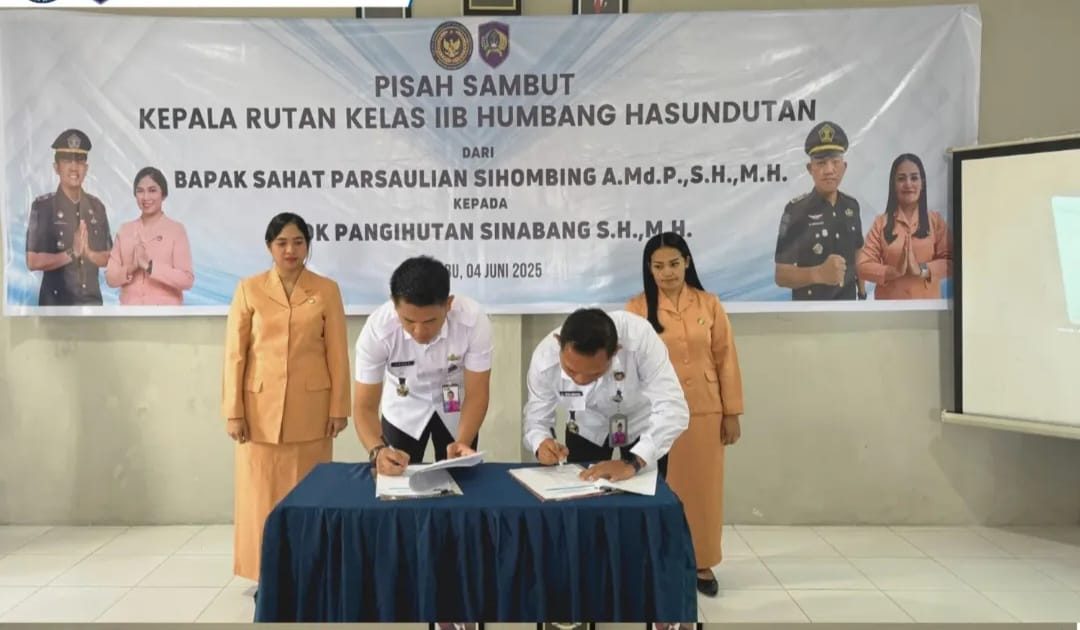 Ucok Pangihutan Sinabang Resmi Jabat Karutan Kelas IIB Humbahas