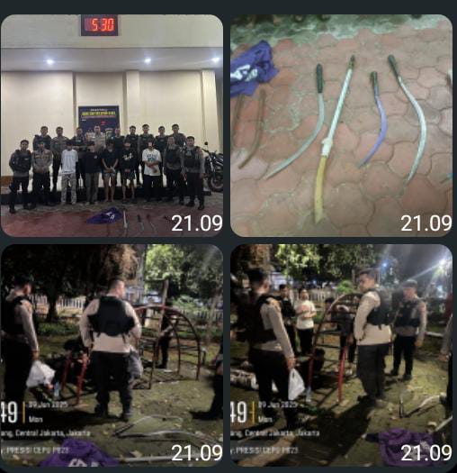 Polisi Ringkus Lima Pemuda Terlibat Tawuran Sadis di Menteng, Terancam 10 Tahun Penjara!