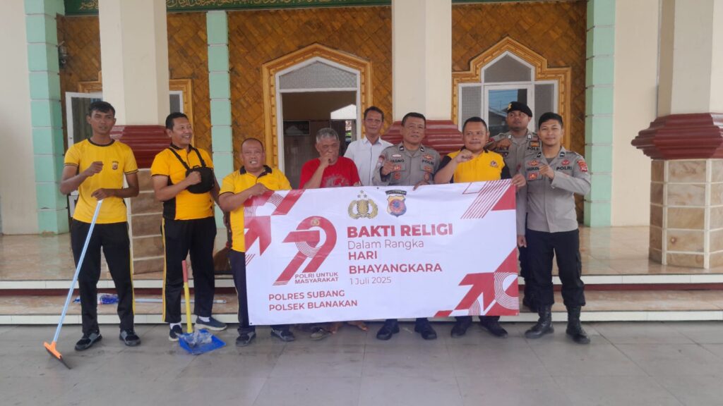Giat Bakti Religi Polsek Blanakan dalam Rangka Menyambut Hari Bhayangkara ke-79