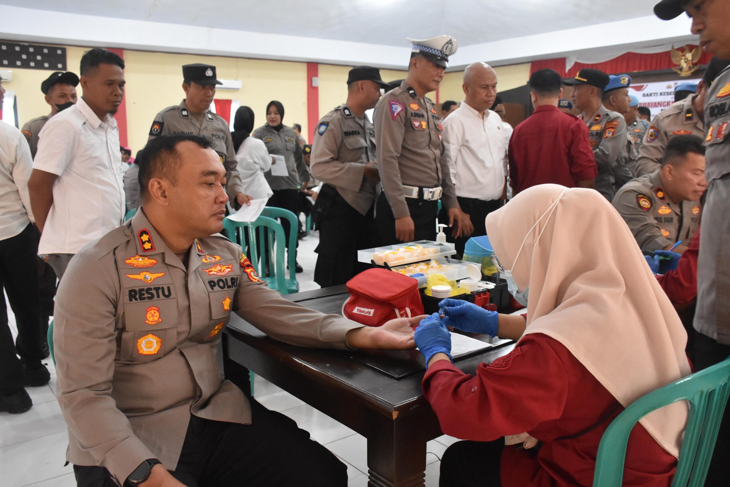 Jelang Hari Bhayangkara ke-79, Polres Bulukumba Gelar Bakti Kesehatan Donor Darah