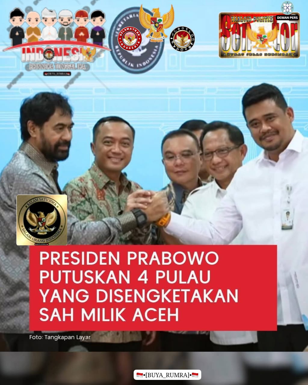 Genderang Perang Aceh Yang Sudah Ditabuh Mampu Dihentikan Seketika Oleh Presiden Prabowo Subianto