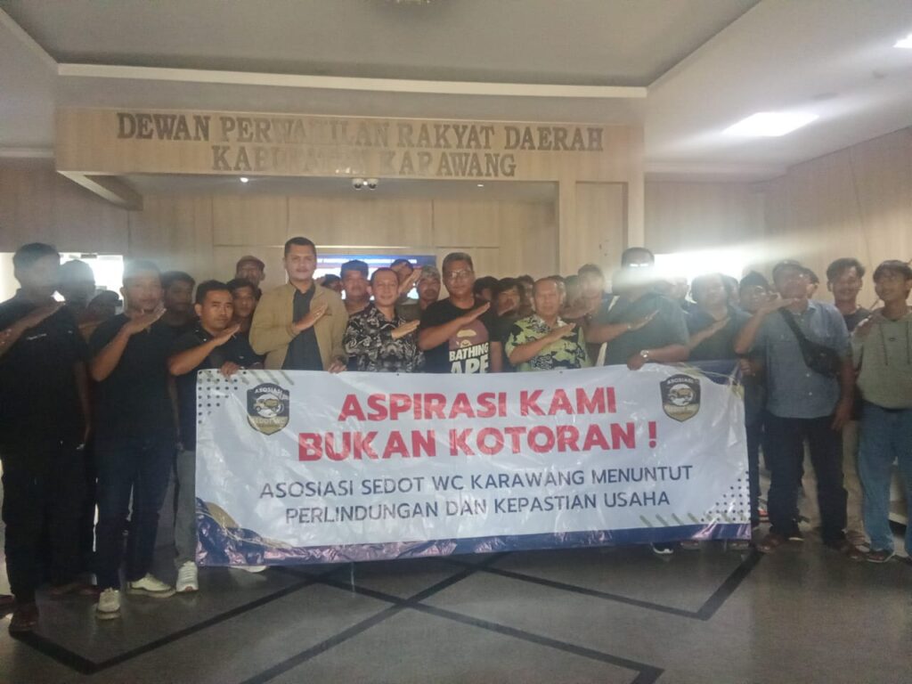 Aspirasi Bukan Kotoran”: Pelaku Usaha Sedot WC Karawang Gelar Aksi Damai Tuntut Perlindungan dan Kepastian Usaha