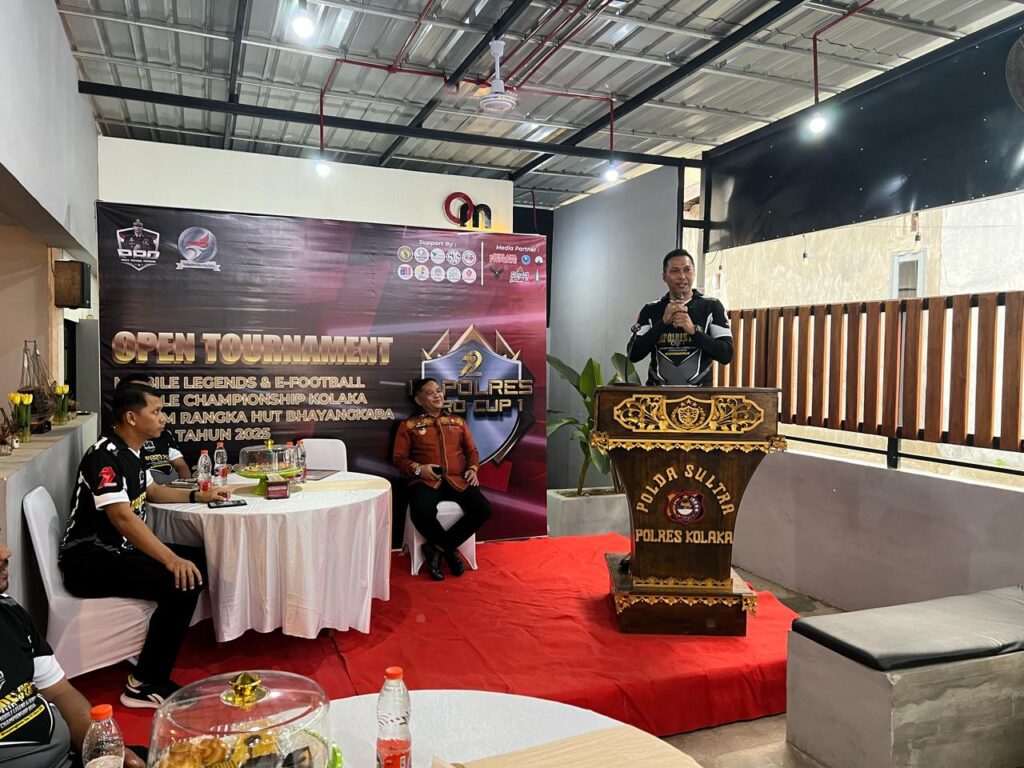 Open Tournament Kapolres Pro Cup 1 Mobile Legend & E-Football Championship Kolaka dalam rangka Hari Bhayangkara Ke – 79 Tahun 2025