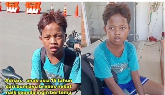 Viral, Adnan Remaja 15 Tahun Asal Brebes Jawa Tengah Nekat Bersepeda Ke Subang Demi Bertemu Bapak Aing Kang Dedi Mulyadi.