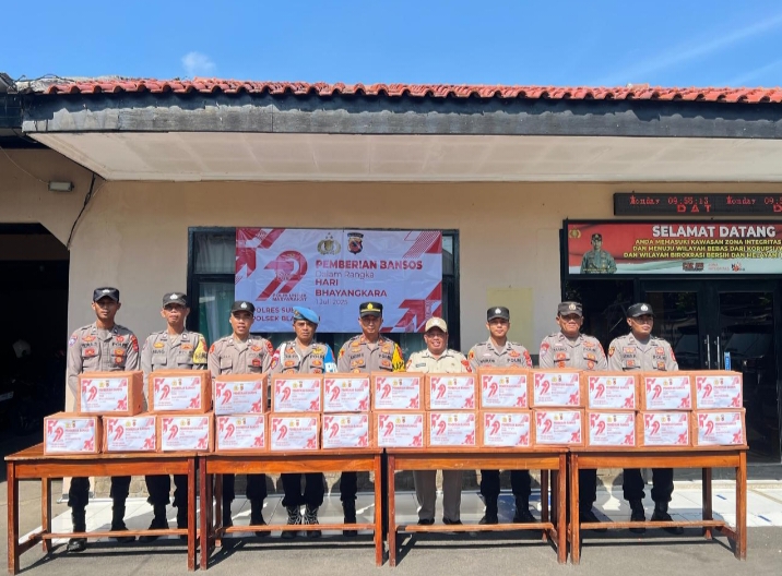 Bansos Polsek Blanakan Dalam Rangka Hari Bhayangkara Ke 79 Tahun 2025 Di Wilayah Kec. Blanakan