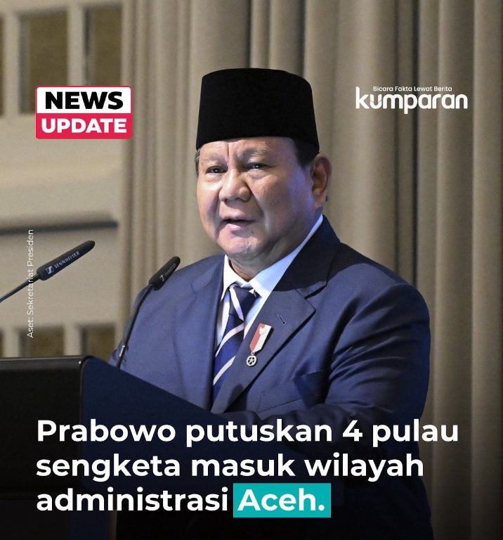 Dewan Penasehat Spiritual DPP LSM ELANG MAS Jacob Ereste : Keputusan Bijak Presiden Kembalikan 4 Pulau Kepada Aceh Dapat Menjadi Garansi Dukungan Dari Rakyat Tiada Bimbang dan Ragu