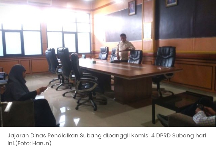 Diduga Selewengkan Dana BOS 10 Milyar, Disdikbud Subang Dipanggil DPRD.