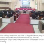Rapat Paripurna DPRD Subang Dikejutkan Aksi Walk Out Fraksi NasDem Tuntut Kesejahteraan Penyandang Disabilitas.