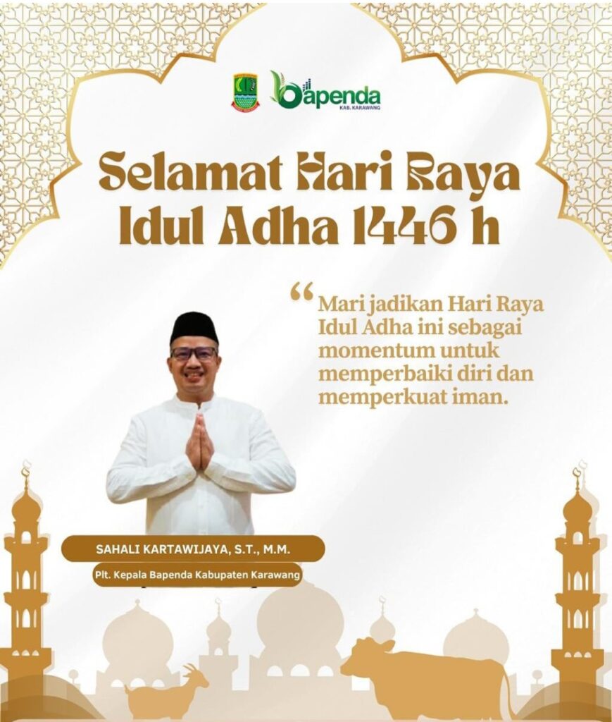 Bapenda Karawang Ucapkan Selamat Idul Adha 1446 H